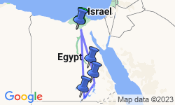 Google Map: Best of Egypt Luxury Tour