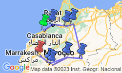 Google Map: Essential Morocco Luxury Tour