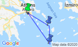 Google Map: Best Islands of Greece Luxury Tour