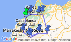 Google Map: Highlights of Morocco Luxury Tour