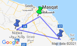 Google Map: Sprookjesachtig Oman