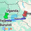 Google Map: Journeys: Legendary Wildlife of Rwanda & Kenya
