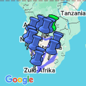 Google Map: Groepsrondreis Zuidelijk Afrika - kampeerreis