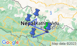 Google Map: Groepsrondreis Nepal Annapurna Basecamp