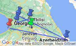Google Map: Groepsrondreis GeorgiÃ«
