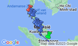 Google Map: Groepsrondreis Singapore, MaleisiÃ«/Thailand