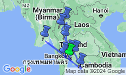 Google Map: Groepsrondreis Thailand