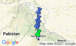 Google Map: Groepsrondreis India - Spiti/Ladakh