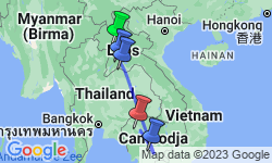Google Map: Groepsrondreis Laos/Cambodja