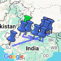Google Map: Familiereis India en Nepal