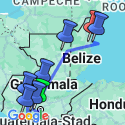 Google Map: Familiereis Guatemala en Belize