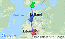 Google Map: Groepsrondreis Estland, Letland en Litouwen