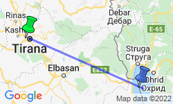 Google Map: Familiereis AlbaniÃ«