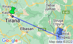 Google Map: Groepsrondreis Albanië Hoogtepunten