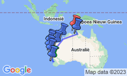 Google Map: Groepsrondreis West-Australië