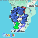 Google Map: Groepsrondreis Zuidelijk Afrika Hoogtepunten