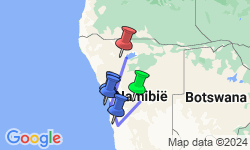 Google Map: Namibië -  Rondreis, 16 of 19 dagen