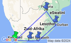 Google Map: Zuid-Afrika -  Westkaap en Oostkaap, 15 dagen