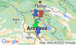 Google Map: Armenië -  wandelvakantie, 10 dagen
