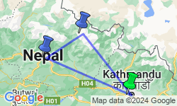 Google Map: Nepal -  Annapurna, 15 dagen