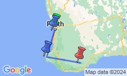 Google Map: Australië -  South West, 9 dagen