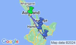 Google Map: Nieuw-Zeeland -  Noordereiland, 17 dagen
