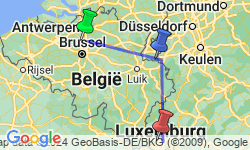 Google Map: België, Duitsland -  Oostkantons & Hoge Venen, 6 dagen