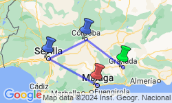 Google Map: Spanje -  Andalusië, 10 dagen