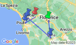 Google Map: La Dolce Vita in Toscane & Umbrië (o.b.v. eigen vervoer)