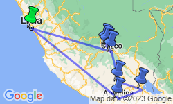 Google Map: Rondreis Peru, 14 dagen