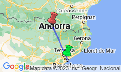 Google Map: Wandelreis Andorra, 8 dgn