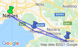 Google Map: Wandelreis Amalfikust - Italië, 8 dagen