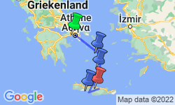Google Map: Rondreis Griekse eilanden: Cycladen & Kreta, 14 dagen