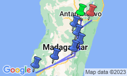 Google Map: Groepsreis Madagascar Kort; Indri en ringstaartlemuur