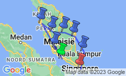 Google Map: Groepsreis Maleisië & Singapore; Reis vol contrasten