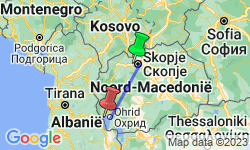 Google Map: Groepsreis Noord-Macedonië; Verleidelijk Noord-Macedonië