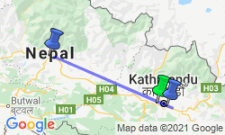 Google Map: Rondreis NEPAL - 23 dagen; Het onbekende Verre Westen