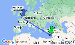 Google Map: Rondreis LIBANON - 8 dagen; Cederbossen en Romeinse tempels