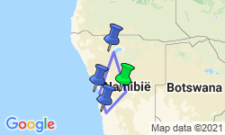 Google Map: Wonderlijk Namibië