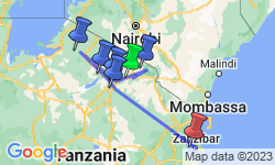 Google Map: Rondreis Het beste van Tanzania