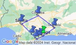 Google Map: Semana Santa in Andalusië