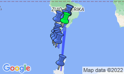 Google Map: Argentinië en Chili