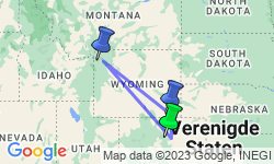 Google Map: Camperreis vanuit Denver