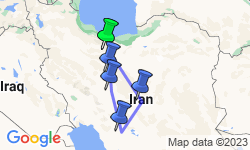 Google Map: Iran: Women's Expedition