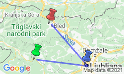 Google Map: Slovenië -  Langs boerenhoeves, 10 dagen