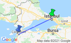 Google Map: ANZAC Day Gallipoli Tour