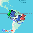 Google Map: Journey Across South America