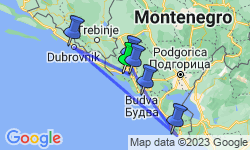 Google Map: 8 daagse fly drive Hoogtepunten van Montenegro