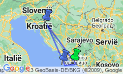 Google Map: De schatten van Dalmatië (o.b.v. eigen vervoer)