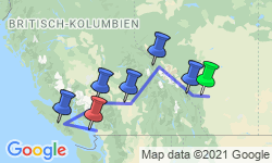 Google Map: Kanada: Rocky Mountains